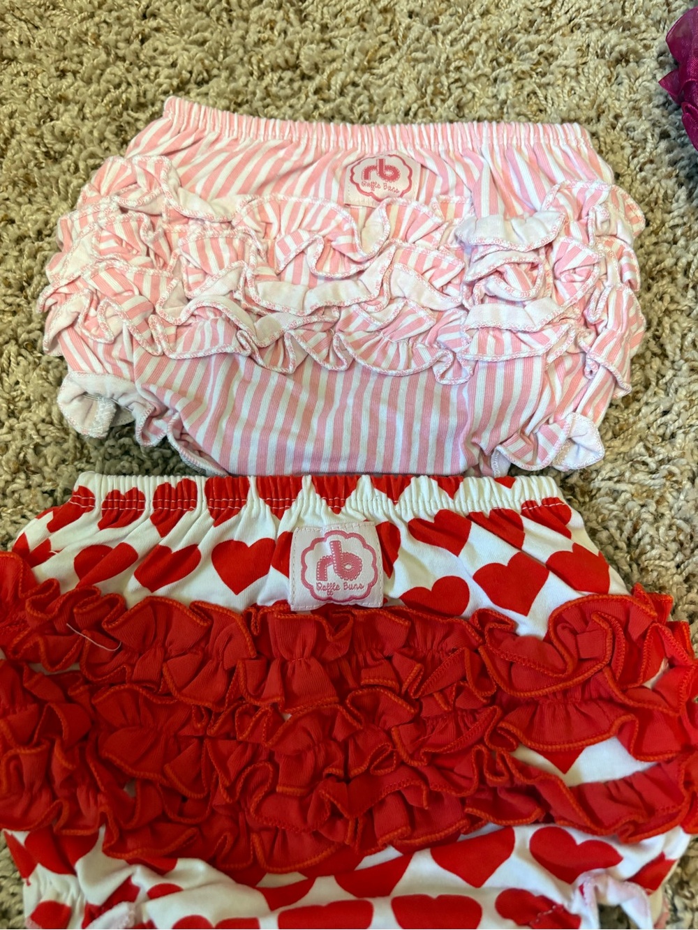 Ruffle Buns Ruffle Bloomers Assorted Colorful Ruffled Diaper Covers One Size - Picture 4 of 12